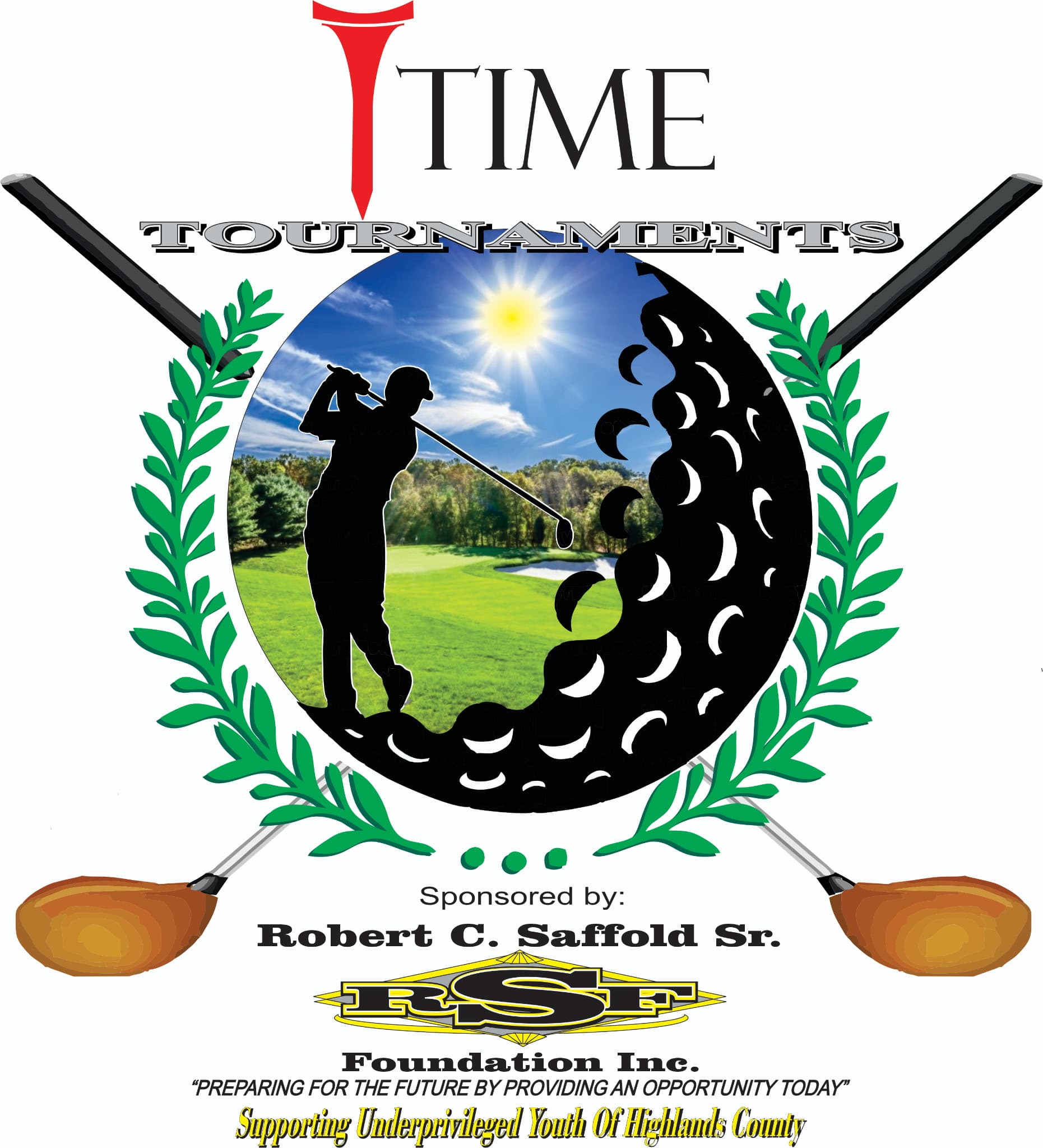 Tee Time Tournaments - Robert Saffold Foundation Logo